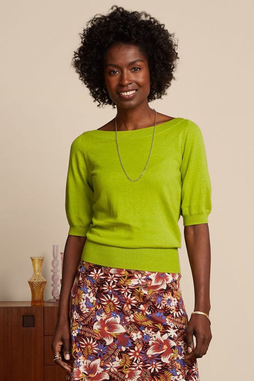 King Louie - Ivy Cocoon Top in Lime