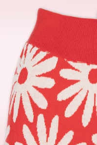 Compania Fantastica - Freya Flower Trousers in Red 3