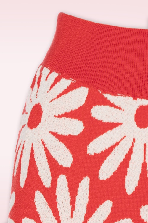 Compania Fantastica - Freya Flower Trousers in Red 3