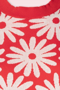 Compania Fantastica - Freya Flower jumper in rood 3