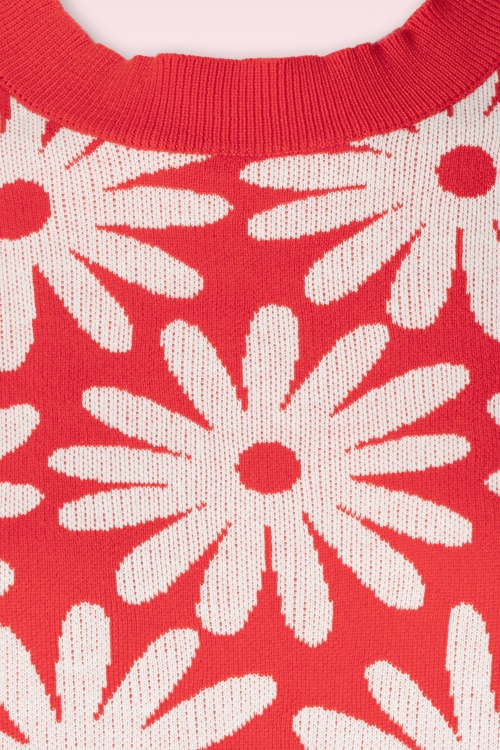 Compania Fantastica - Freya Flower jumper in rood 3