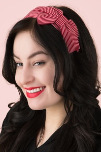 Banned Retro - Genevieve Bow Hairband in Red