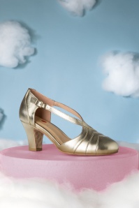 Lola Ramona ♥ Topvintage - Ava Forever and Always Pumps in Blassgold 4