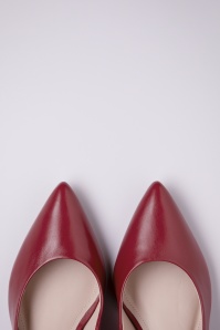 Parodi Shoes - Josephine Leather Pumps in Red 2