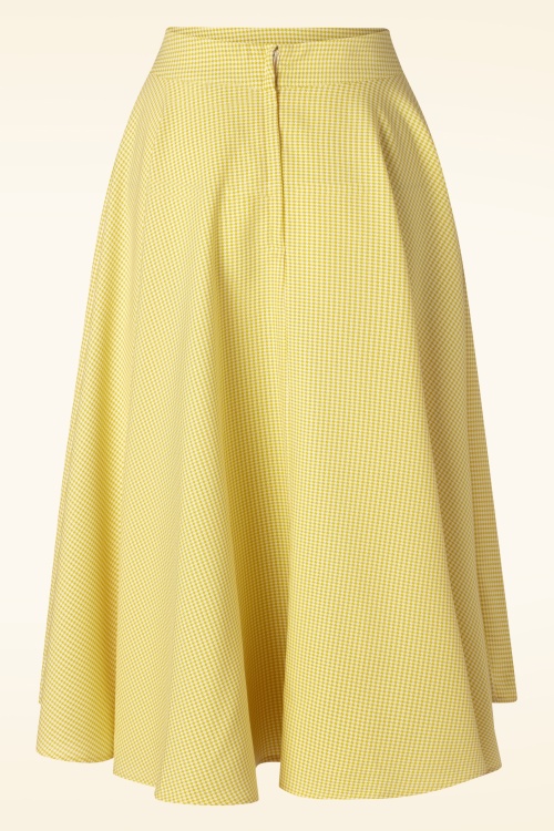 Banned Retro - Sailing Breeze Swing Skirt in Yellow 2