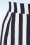 Banned Retro - Sally Stripe pantalon in marineblauw 5