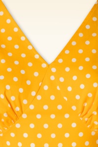 Banned Retro - Summer Spot swing jurk in geel 3