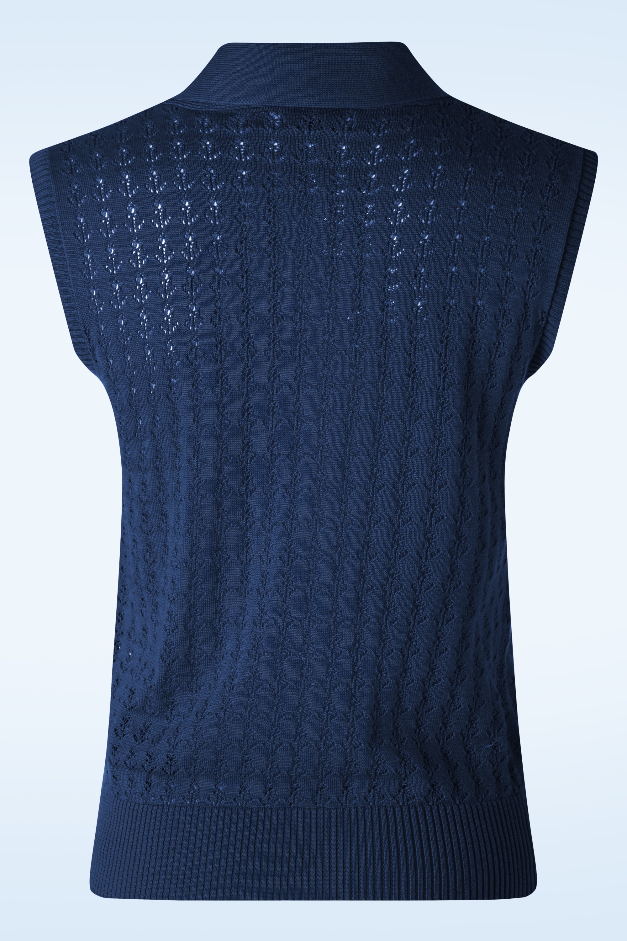 Banned Retro - Anchor Ahoy! top in marineblauw 2