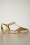 Charlie Stone - Singapore T-Strap Flats in Gold