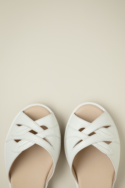 Charlie Stone - Elba Sandals in White 2