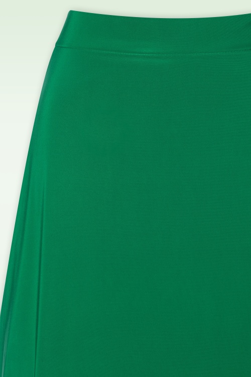 Vintage Chic for Topvintage - Rebecca Maxi Skirt in Emerald Green 3