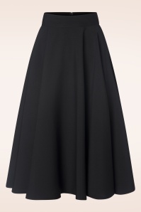 Vixen - Marica Herringbone Swing Dress in Black