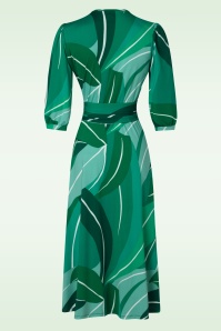 K-Design - Shelley Crossover Midi Dress in Green 3