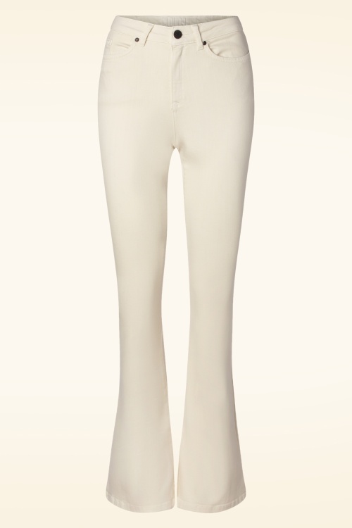 Cloud9 - Dora Flared Pants in Off White