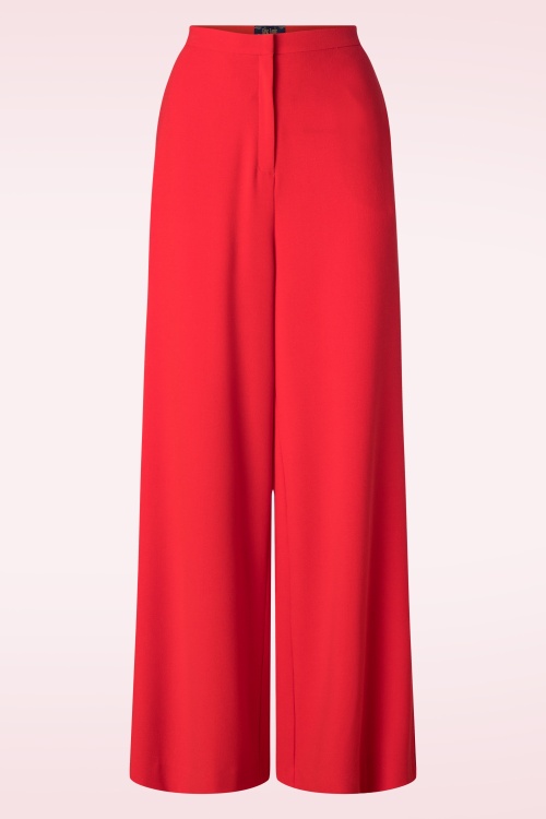 Sail With Me Rust Red High-Waisted Wide-Leg Pants