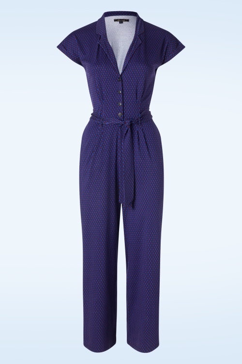 King Louie - Darcy Ditto Jumpsuit in Abendblau 2