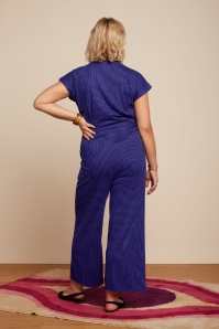 King Louie - Darcy Ditto jumpsuit in Evening blauw 3