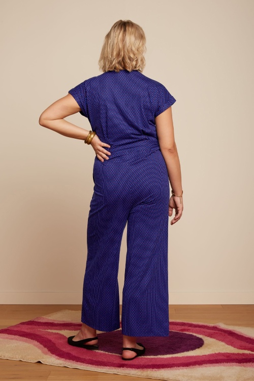 King Louie - Darcy Ditto Jumpsuit in Evening Blue 3
