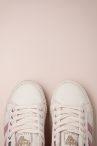 Gola - Mark Cox Tennis Sneaker in Off White und Chalk Pink 2