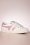 Gola - Mark Cox Tennis Sneakers in gebroken wit en lichtroze 3