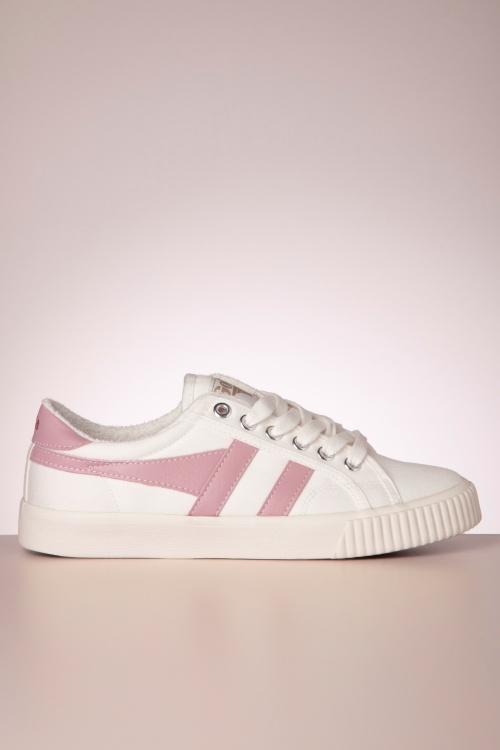 Gola - Mark Cox Tennis Sneakers in Off White and Chalk Pink