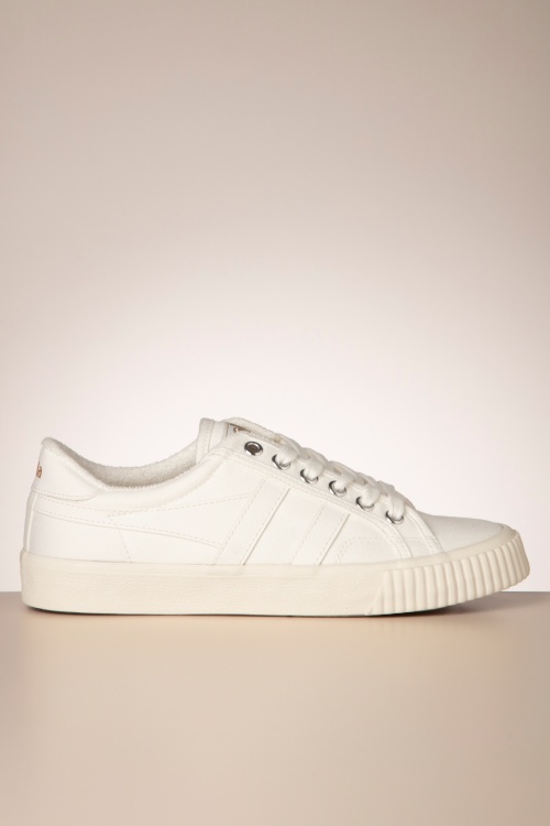 Gola - Mark Cox Tennis Sneakers in Off White and Patina Green