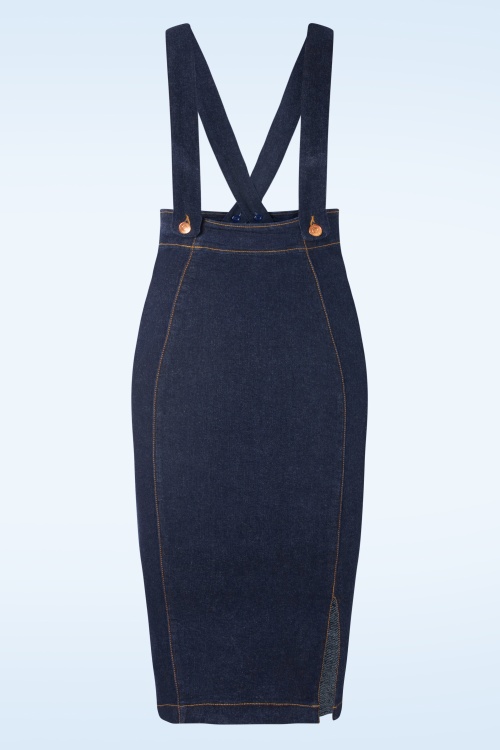 Rock-a-Booty - Mona Lee Pencil Skirt in Classic Denim 3