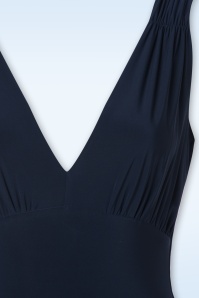 Vintage Chic for Topvintage - Macey Maxi Dress in Navy 4