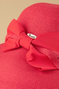 Bronté - Chloé Travel Hat in Coral Red 3