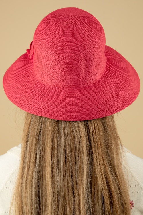 Chloé- wide brim sun hat-coral-OSFA-travel hat – Bronteshop