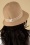 Bronté - Diana Straw Cloche hoed in zand 2