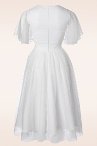 Topvintage Boutique Collection - Exklusiv von Topvintage ~ Holly Bridal Swing Kleid in Weiß 6