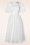 Topvintage Boutique Collection - Topvintage exclusive ~ Holly Bridal swing jurk in wit 5