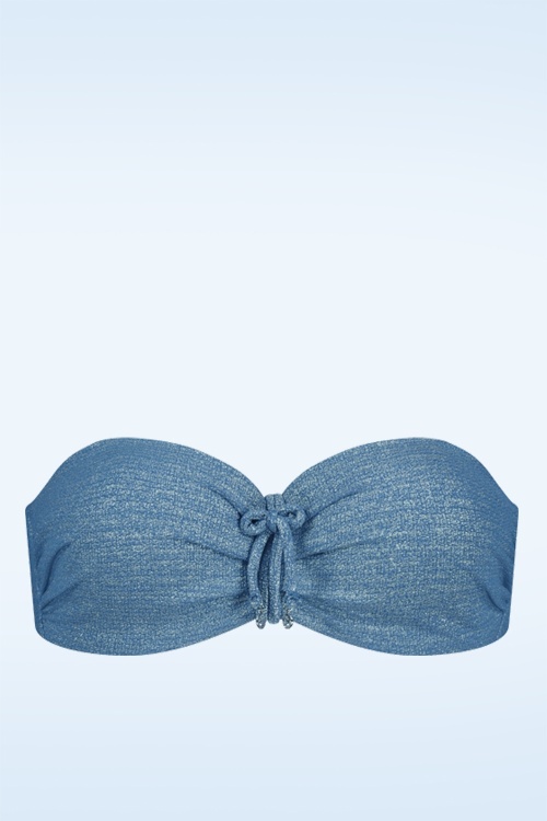 Cyell - Mystic Glow Padded Bikini Top in Blue 4