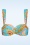 Cyell - Orient padded bikini top in blauw 2