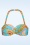 Cyell - Orient Padded Bikini Top in Blue 5
