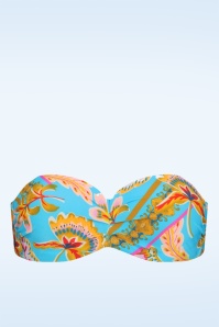 Cyell - Orient Padded Bikini Top in Blue 6