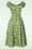 Collectif Clothing - Dolores Daisy Garden swing jurk in groen 2