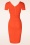 Vintage Chic for Topvintage - Evie pencil jurk in oranje  2