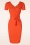 Vintage Chic for Topvintage - Robe crayon Evie en orange
