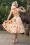 Hearts & Roses - Yasmin bloemen swing jurk in zacht perzik 2
