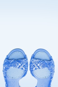 Sunies - Flexi Butterfly Flipflop Sandals in Glossy Blue 3