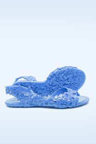Sunies - Flexi Butterfly Flipflop Sandals in Glossy Blue 4