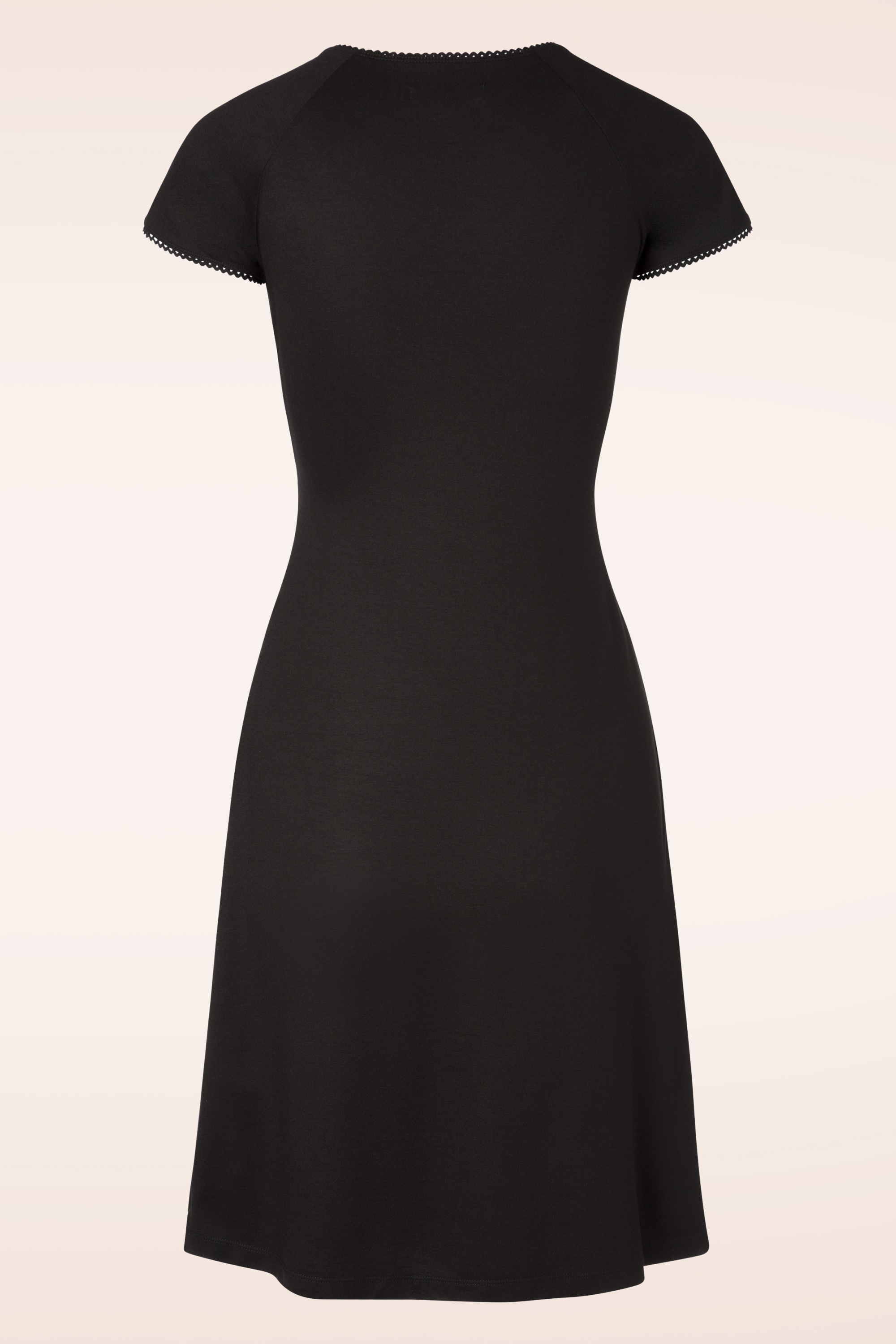 King Louie - 60s Ecovero Classic Cross Dress in Black 3