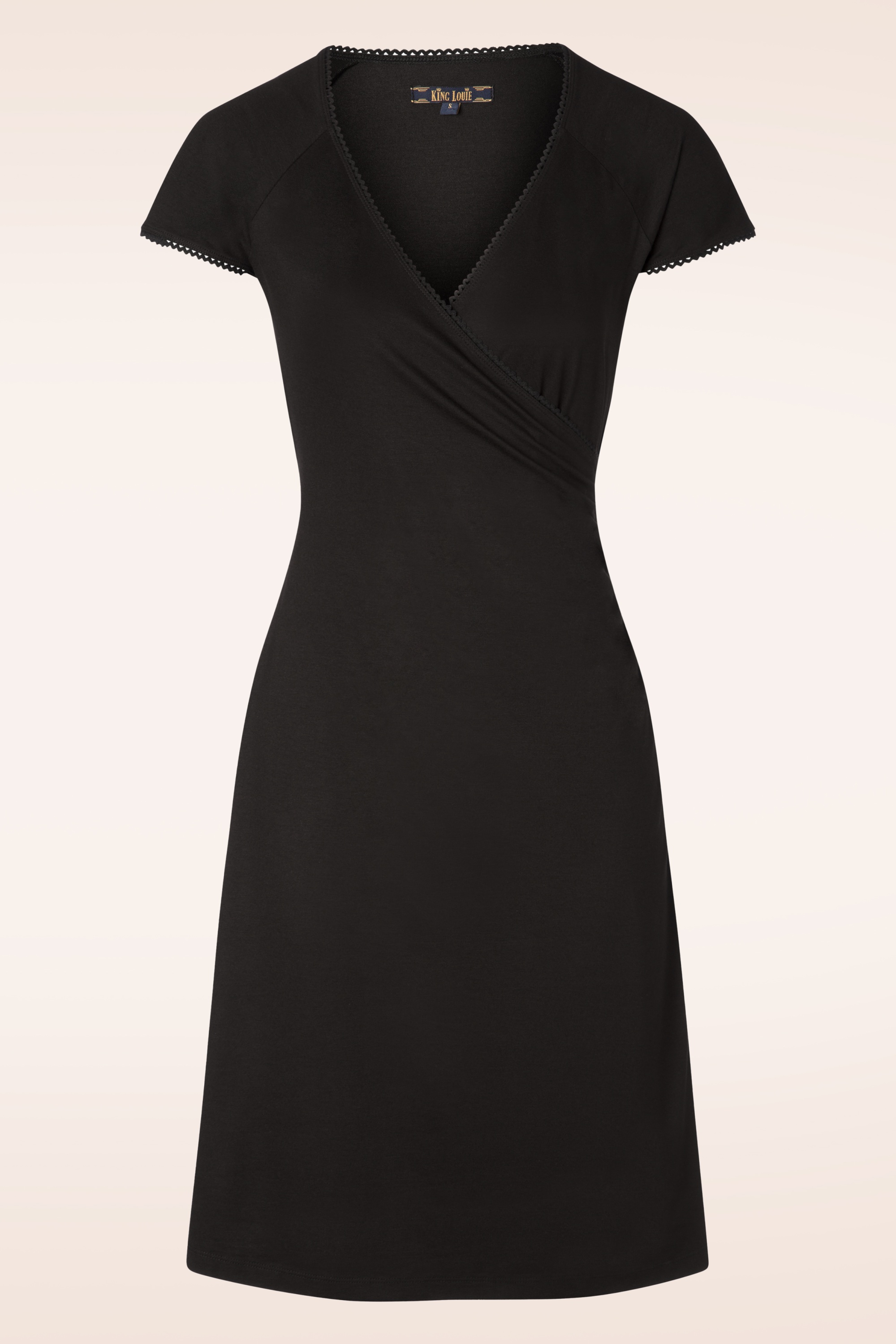 King Louie - 60s Ecovero Classic Cross Dress in Black 2