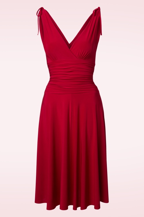 Vintage Chic for Topvintage - 50s Grecian Dress in Atlas Red