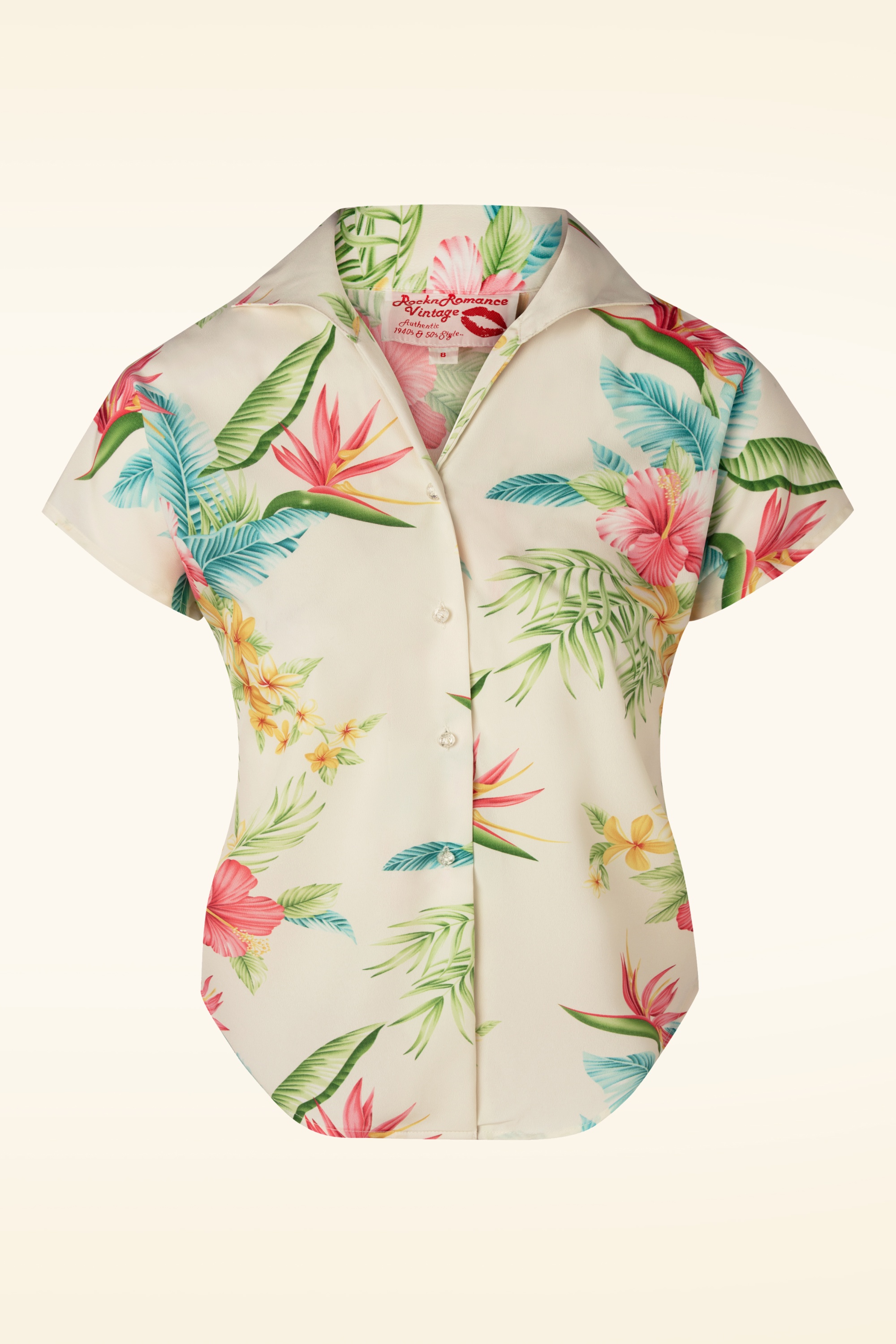 Rock N Romance - Maria Tuck In Or Tie Up Blouse in Honolulu Natural 2