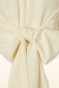 Rock N Romance - 50s Darla Short Sleeve Wrap Blouse in Antique White 5