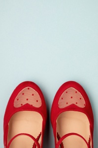 Banned Retro - 50s Elegant Spots Pumps in Red 2