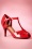 Banned Retro - Secret Love Sandals Années 40 en Rouge Vif 4